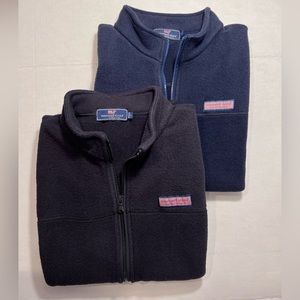 LOT OF 2 vineyard vines 🐳 fleece vest in L